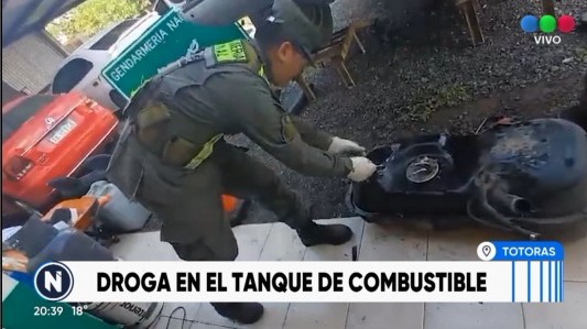 Carga premium: encontraron cocaína dentro del tanque de nafta del auto
