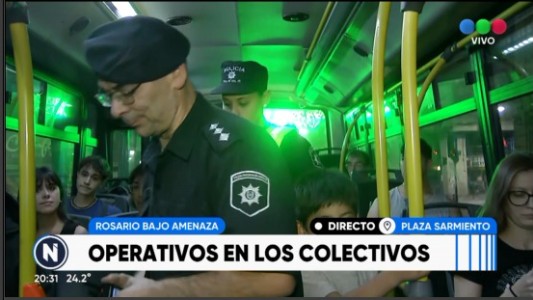 Intensifican operativos de seguridad en colectivos de la ciudad