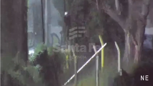 Robaba reflectores de una cancha de fútbol 5 y fue detenido