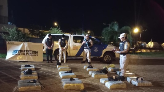 Prefectura secuestró más de 276 kilos de marihuana en San Lorenzo y Posadas