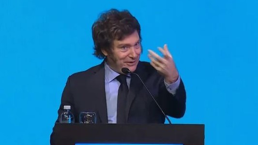 Milei auguró que la economía "va a subir como pedo de buzo"