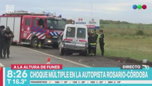 Choque en la autopista Córdoba - Rosario: heridos y la “bronca” del Intendente de Funes