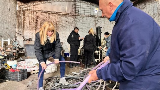 Clausuraron otra chatarrería y confiscaron más de dos toneladas de materiales