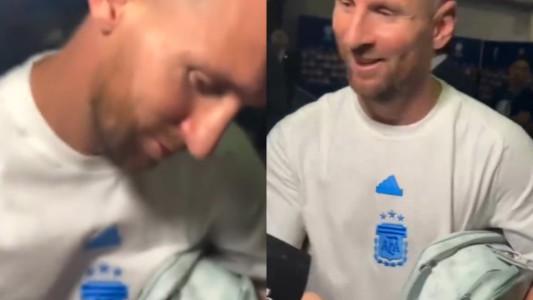 "Leo ¿Me firmás y me lo tatúo?": Messi le autografió el brazo a un fanático