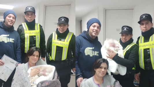 Dos policías brindaron asistencia a una embarazada para el nacimiento de su bebé