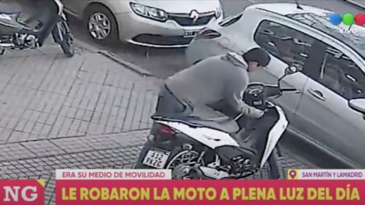 Atentos: ladrón de motos suelto