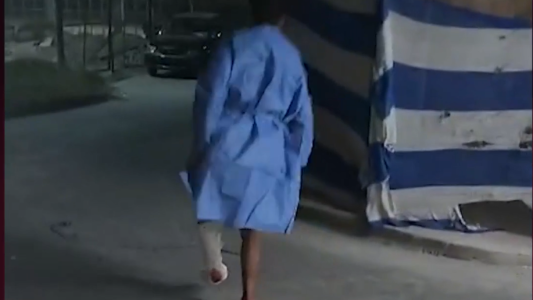 Herido y saltando en un pie, se escapó del hospital: lo habían baleado en un búnker de droga