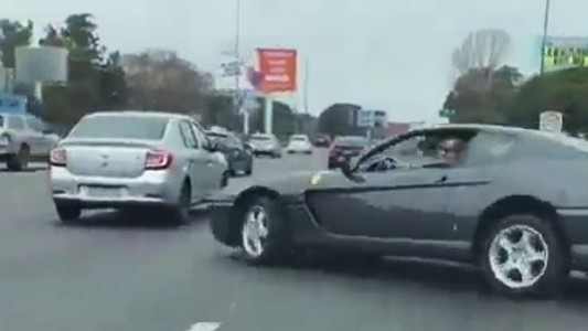 Quién es el dueño de la Ferrari que realizó peligrosos trompos en la Lugones