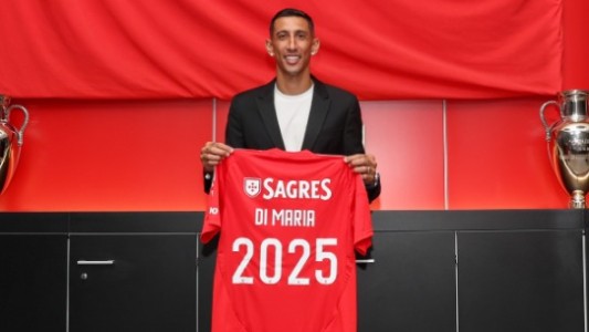Ángel Di María oficializó su vínculo con Benfica