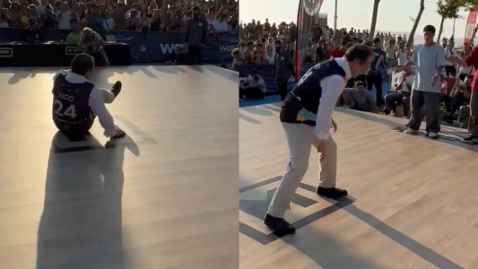 Un alcalde español causó furor en una playa con su talento para el 'breakdance'
