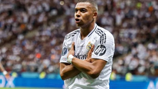 Mbappé debutó en el Real Madrid con gol y título en la Supercopa de Europa