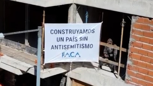 Obras en construcción, en campaña para construir una Argentina libre de antisemitismo