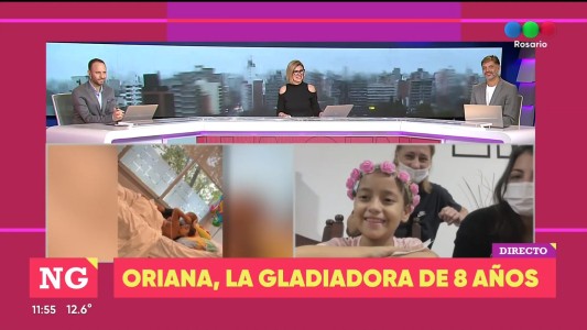 Oriana tiene 8 años y venció el cáncer