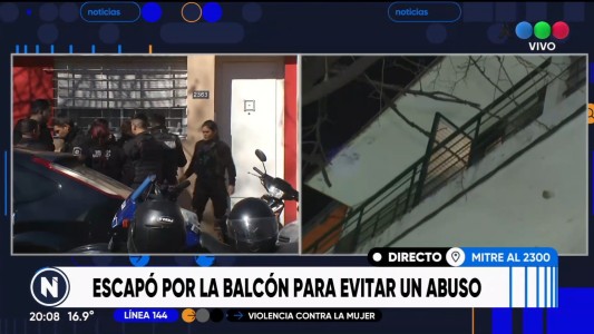 Una joven de 17 años escapó por el balcón para evitar un abuso