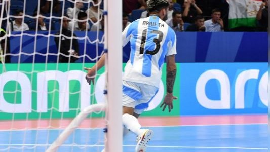 Futsal: Argentina vapuleó a Ucrania en su estreno mundialista