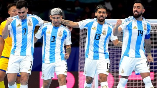 La Selección argentina goleó 6-1 a Kazajistán y jugará ante Francia la semifinal del Mundial de futsal