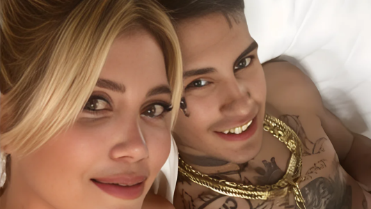 Sorpresa: se viraliza una foto de Wanda Nara y L-Gante a los besos