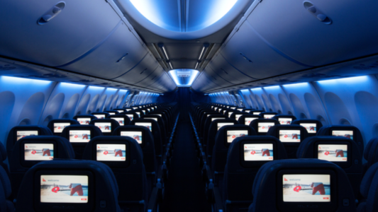 Una película para adultos se difundió por error en todas las pantallas de un vuelo