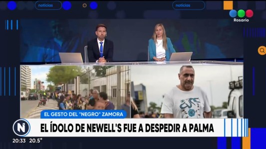 Más allá de los colores: Julio Zamora fue a despedir al "Negro" Palma