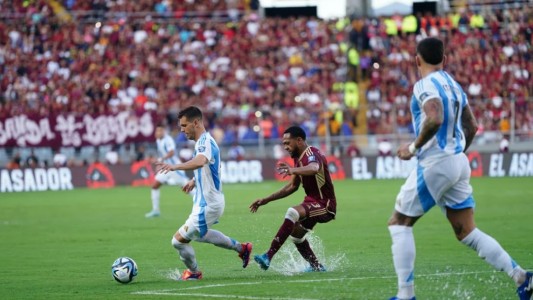 La Selección argentina empató 1-1 con Venezuela en Maturín