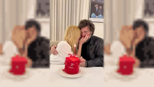 Las imágenes del festejo de cumpleaños de Javier Milei con Yuyito González