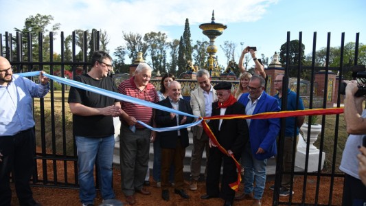 Tres décadas después, la Fuente de los Españoles volvió a brillar en el parque de la Independencia