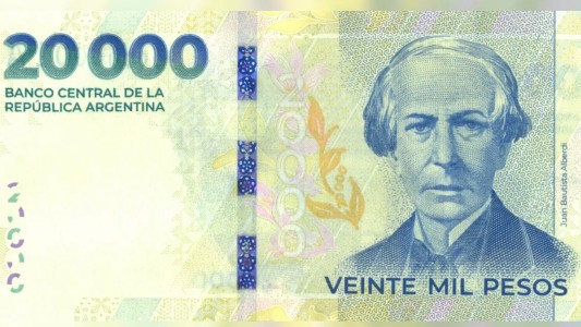 El BCRA puso en circulación el billete de $20.000