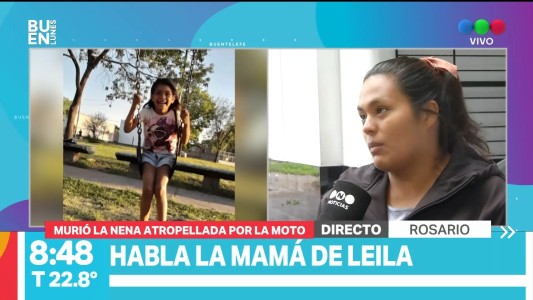 Murió Leila, la nena de siete años atropellada por una moto el viernes pasado