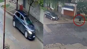 Ladrones quedaron filmados por cámaras de seguridad cuando robaron y mataron en Gobernador Gálvez