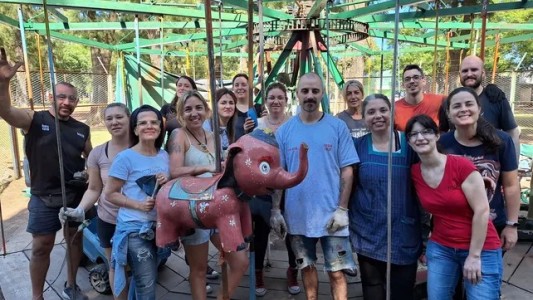 Barrio Saladillo: vecinos recuperaron histórica calesita