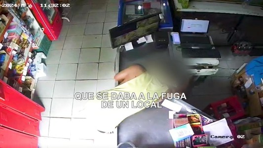 Detuvieron a un hombre por robar la recaudación de un supermercado en barrio Azcuénaga