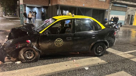 Choque en cadena tras un intento de robo a un taxista
