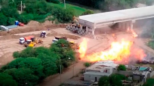 Córdoba declara zona de desastre al lugar afectado por la explosión del gasoducto en Villa María