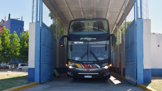 Controles para micros y colectivos en Retiro: el Gobierno puso en funcionamiento el "Rodillo"