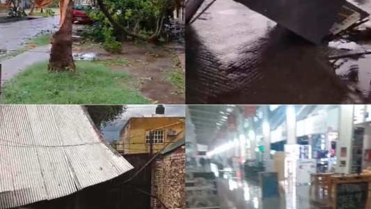 Fuerte tormenta en Rosario: Diluvio, granizo y caos en la ciudad