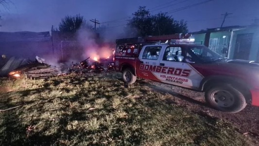 Destrucción total de una vivienda a causa de un incendio
