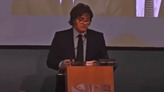 El enojo de Milei tras la insólita interrupción de su discurso en el BID: "Cabezas de pulpo"