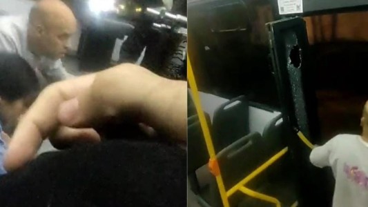 Provocaciones entre hinchas: atacaron a piedrazos a un colectivo