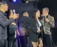 Agredieron al cantante de Los Charros en pleno show