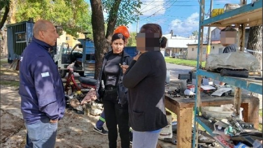 Barrio 7 de septiembre: desmontaron una gomería que funcionaba como desarmadero