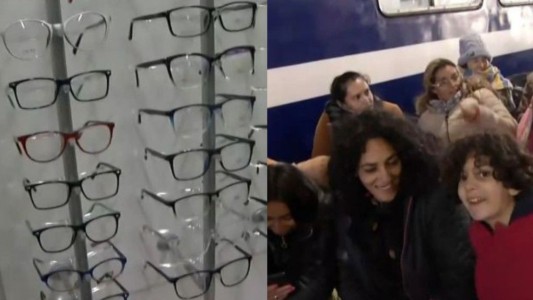 Llegó el Tren de Capital Humano a Rosario: entregan lentes a niños de 6 y 13 años