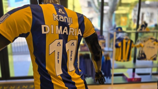 La camiseta oficial de Di María ya puede reservarse en el Gigante de Arroyito