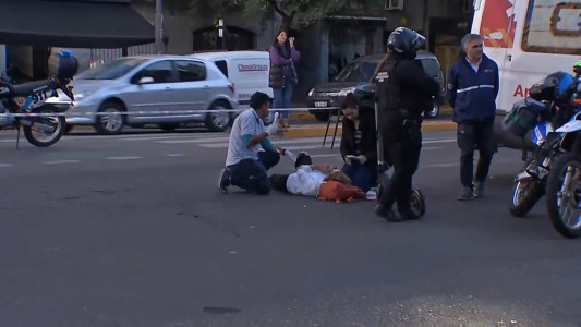Siniestro vial: una ciclista de 70 años resultó herida tras impactar con una moto