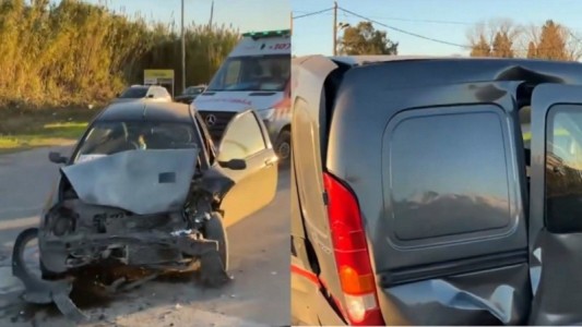 Un auto chocó por detrás a una utilitaria detenida en un semáforo y dejó varios heridos leves