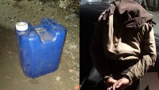 Intentó incendiar un auto y lo detuvieron tras una persecución