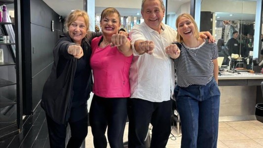 La última visita de la “Locomotora” Oliveras a una peluquería de Rosario