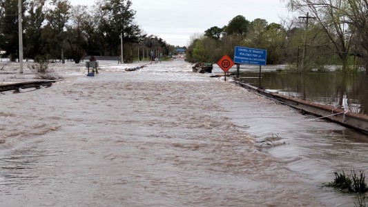 Crecida del río Carcarañá: corte total en la Ruta 9 entre Correa y Carcarañá