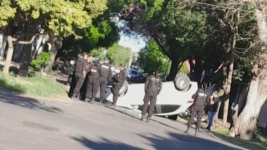 Fuerte choque y vuelco en 24 de Septiembre y Suipacha