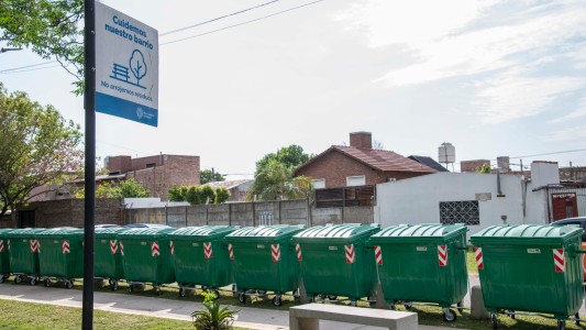 Refuerzo de higiene urbana: más de 100 nuevos contenedores para los barrios Sarmiento y Arroyito