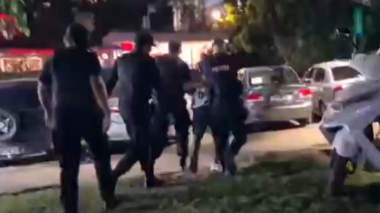 Cuidacoches detenidos durante el operativo de seguridad en Colectividades